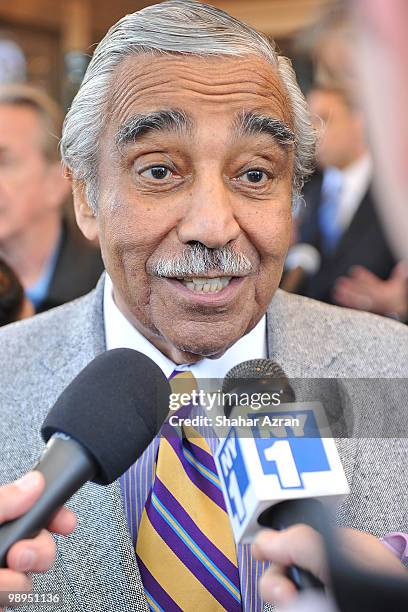 Congressman Charles Rangel attends the Apollo Legends Walk of Fame unveiling at The Apollo Theater on May 10, 2010 in New York City.