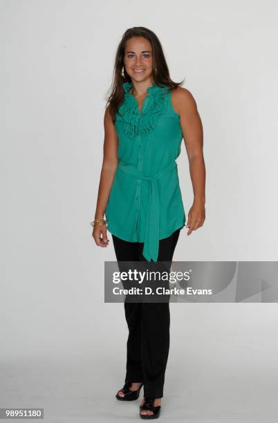 Becky Hammon of the San Antonio Silver Spurs poses for a portrait during WNBA Media Day on May 10, 2010 at the AT&T Center in San Antonio, Texas....