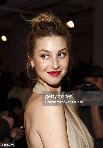 Personality Whitney Port attends Erin Fetherston Fall 2010 during Mercedes-Benz Fashion Week at Milk Studios on February 14, 2010 in New York City.