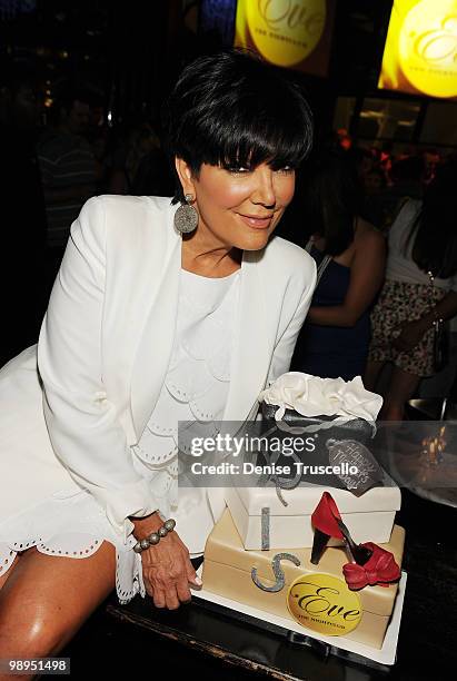 Kris Jenner attends Eve Nightclub at Crystals in CityCenter on May 8, 2010 in Las Vegas, Nevada.