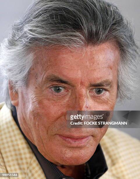French actor Pierre Brice poses at the castle Ritzenbuettel in Cuxhaven, northern Germany on May 10, 2010. Brice will be seen from July 2010 in the...