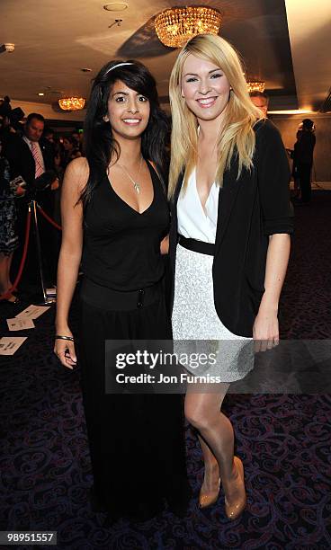 Presenters Konnie Huq and Zoe Salmon attends the Sony Radio Academy Awards held at The Grosvenor House Hotel on May 10, 2010 in London, England.