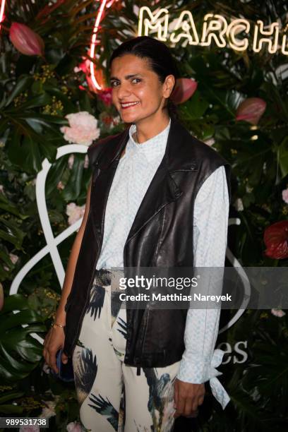 Leyla Piedayesh attends the Journelles X She's Mercedes Pre-Fashion Week Dinner In Berlinon July 1, 2018 in Berlin, Germany.