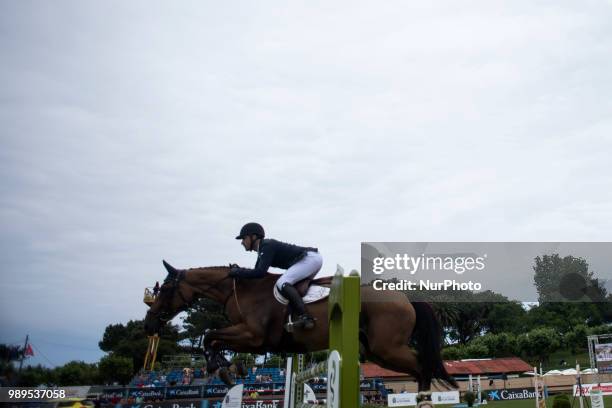 The rider Diego Perez during his participation in the jumping contest Santander and of which he was proclaimed winner in Santander, Spain, on 1st...