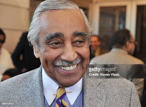Congressman Charles Rangel attends the Apollo Legends Walk of Fame unveiling at The Apollo Theater on May 10, 2010 in New York City.