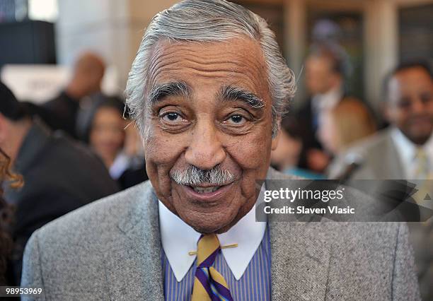 Congressman Charles Rangel attends the Apollo Legends Walk of Fame unveiling at The Apollo Theater on May 10, 2010 in New York City.