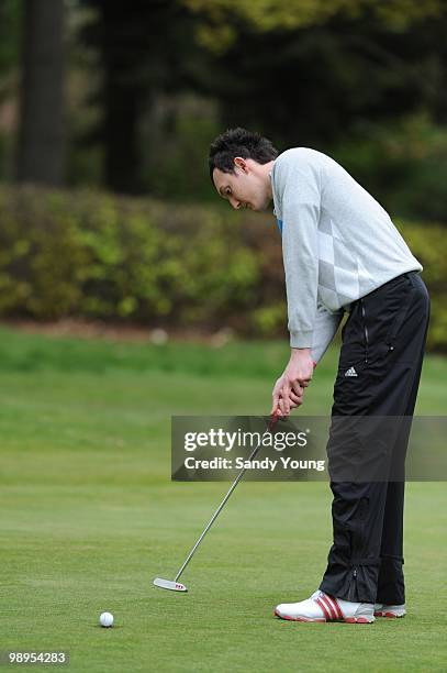 Andres McIntyre during the Powerade PGA Assistants' Championship Regional Qualifier at the Auchterarder Golf Club on May 10, 2010 in Auchterarder,...