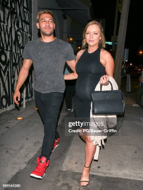 Francesca Eastwood and Alexander Wraith are seen on July 01, 2018 in Los Angeles, California.