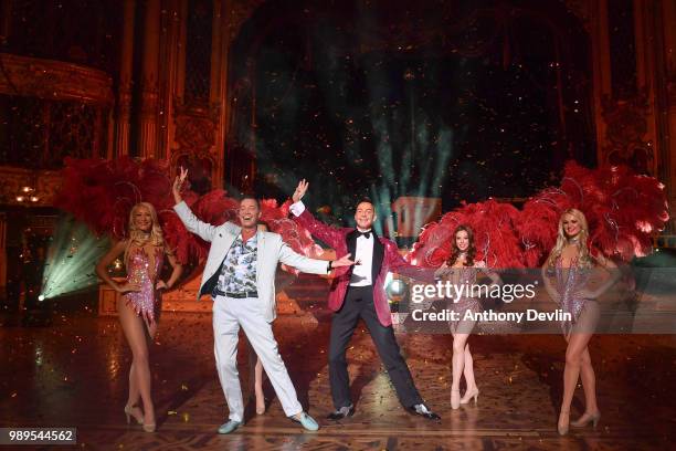 Craig Revel Horwood unveils his brand-new wax figure at madame Tussauds Blackpool on July 2, 2018 in Blackpool, England.