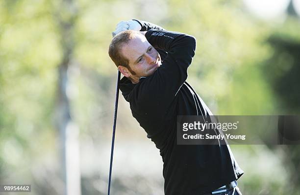 Lewis Burnett during the Powerade PGA Assistants' Championship Regional Qualifier at the Auchterarder Golf Club on May 10, 2010 in Auchterarder,...