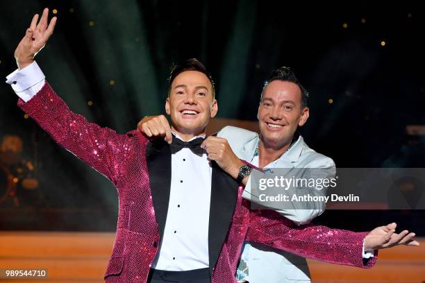 Craig Revel Horwood unveils his brand-new wax figure at madame Tussauds Blackpool on July 2, 2018 in Blackpool, England.