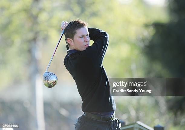 Fraser Dunlop during the Powerade PGA Assistants' Championship Regional Qualifier at the Auchterarder Golf Club on May 10, 2010 in Auchterarder,...