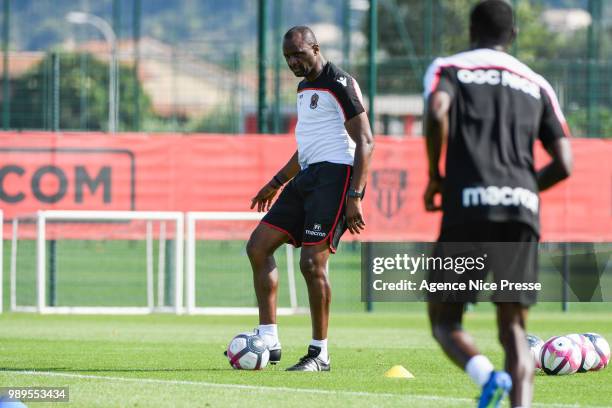 Patrick Vieira head coach of Nice during the Training Session of OGC Nice on July 2, 2018 in Nice, France.