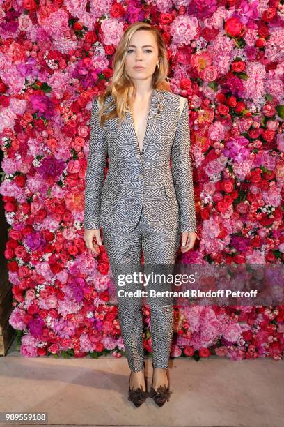 Actress Melissa George attends the Schiaparelli Haute Couture Fall Winter 2018/2019 Photocall as part of Paris Fashion Week on July 2, 2018 in Paris,...