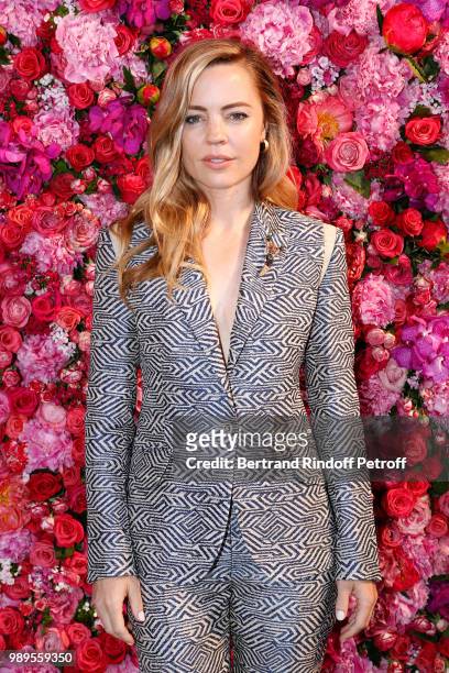 Actress Melissa George attends the Schiaparelli Haute Couture Fall Winter 2018/2019 Photocall as part of Paris Fashion Week on July 2, 2018 in Paris,...