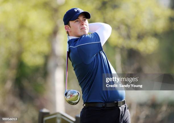 Paul Gallacher during the Powerade PGA Assistants' Championship Regional Qualifier at the Auchterarder Golf Club on May 10, 2010 in Auchterarder,...