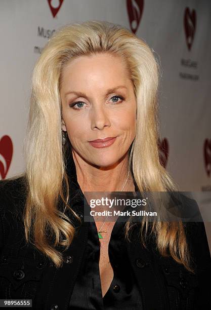 Singer Cherie Currie arrives at MusiCares MAP Fund benefit concert at Club Nokia on May 7, 2010 in Los Angeles, California.