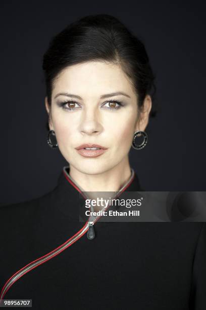 Actress Catherine Zeta-Jones poses at a portrait sesson for New York Times in 2009.