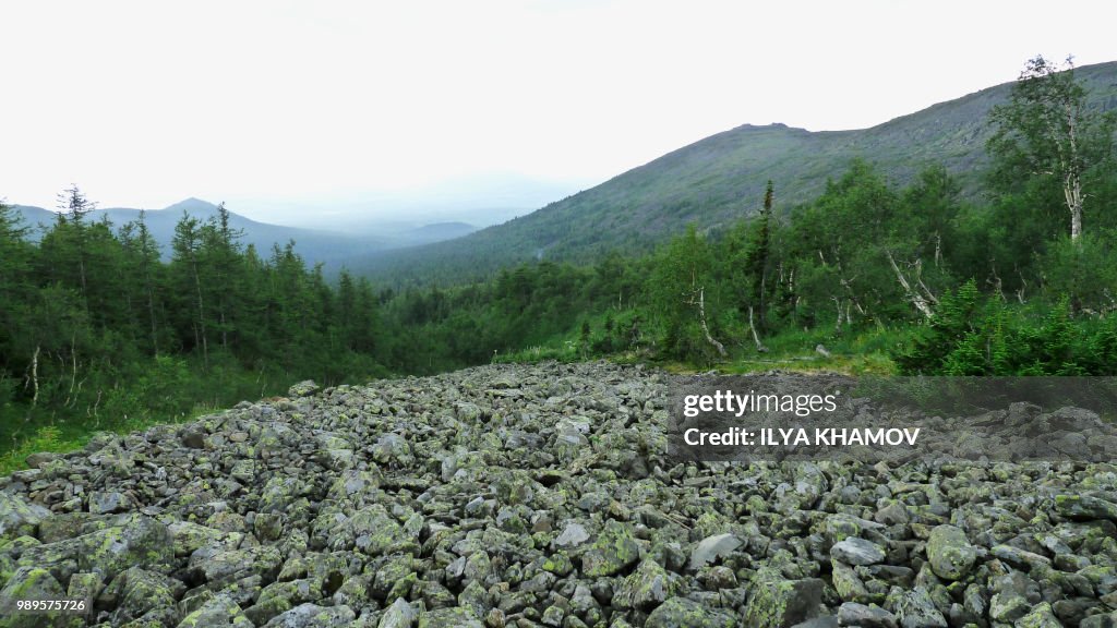 Konzhak's stone, Ural Mountains, Russia