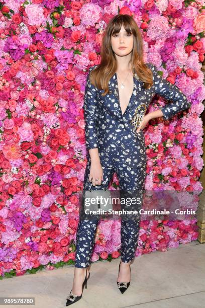 Sai Bennett attends the Schiaparelli Haute Couture Fall/Winter 2018-2019 show as part of Haute Couture Paris Fashion Week on July 2, 2018 in Paris,...