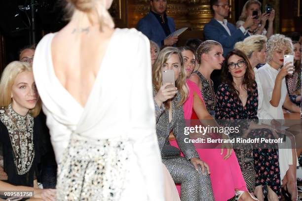Melissa George, Mandy Moore, Anya Taylor-Joy, Carice Van Houten, Alice Eve and Pixie Lott attend Schiaparelli Haute Couture Fall Winter 2018/2019...