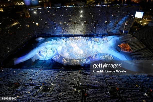 Winter Olympic Games : Salt Lake City, 02/8/2002, Salt Lake City, Utah, United States --- The Fire Within, Child Of Light Artistic Segment During The...