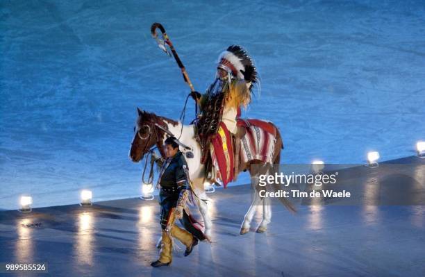 Winter Olympic Games : Salt Lake City, Indien, Indian, Cheval Paard Horse /02/8/2002, Salt Lake City, Utah, United States --- During The 2002 Olympic...