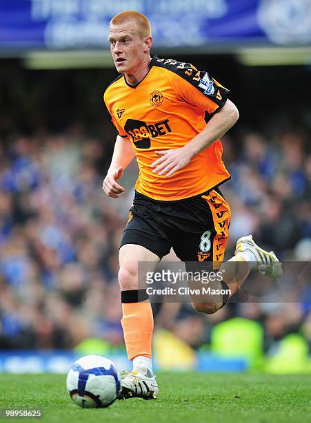 Ben Watson of Wigan Athletic in action during the Barclays Premier League match between Chelsea and Wigan Athletic at Stamford Bridge on May 9, 2010...