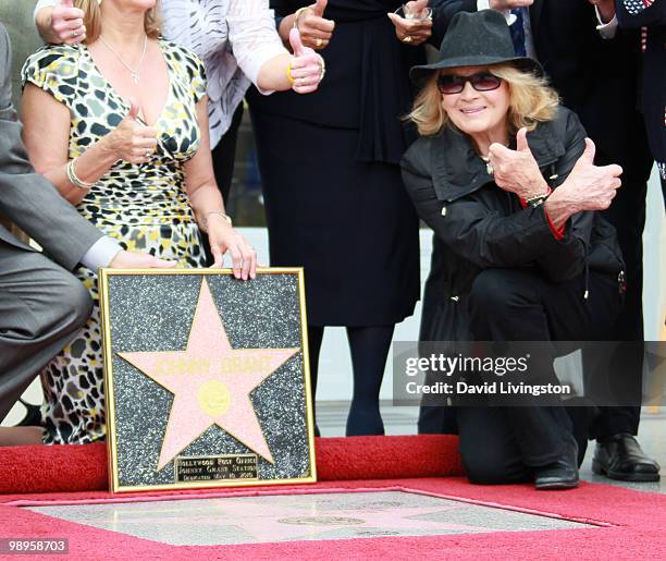 Actress Angie Dickinson attends the Johnny Grant post office dedication at the Hollywood post office on May 10, 2010 in Los Angeles, California.