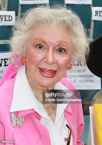 Actress Ann Rutherford attends the Johnny Grant post office dedication at the Hollywood post office on May 10, 2010 in Los Angeles, California.