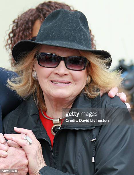 Actress Angie Dickinson attends the Johnny Grant post office dedication at the Hollywood post office on May 10, 2010 in Los Angeles, California.