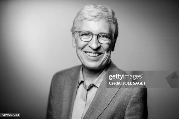 Member of the French Constitutional Council Corinne Luquiens poses during a photo session in Paris on June 21, 2018.