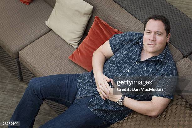 Director Jon Favreau poses for a portrait session inside his production offices on May 7 Santa Monica, CA.