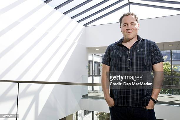Director Jon Favreau poses for a portrait session inside his production offices on May 7 Santa Monica, CA.