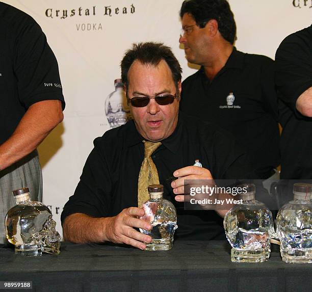 Actor / Comedian Dan Aykroyd promotes his line of Crystal Head Vodka on May 10, 2010 in Austin, Texas.