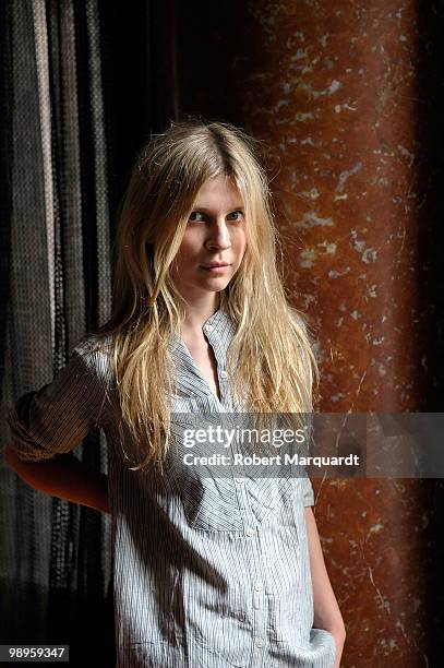 Actress Clemence Poesy poses for a private photo session at the Hotel Casa Fuster on May 10, 2010 in Barcelona, Spain.