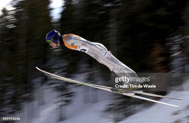 Winter Olympic Games : Salt Lake City, 1/13/02, Park City, Utah, United States --- Sven Hannawald In The Ski Jumping Individual K120 Final...