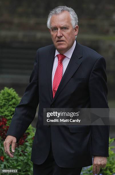 Peter Hain, the Welsh secretary, leaves Downing Street following a cabinet meeting on May 10, 2010 in London, England. Prime Minister Gordon Brown...