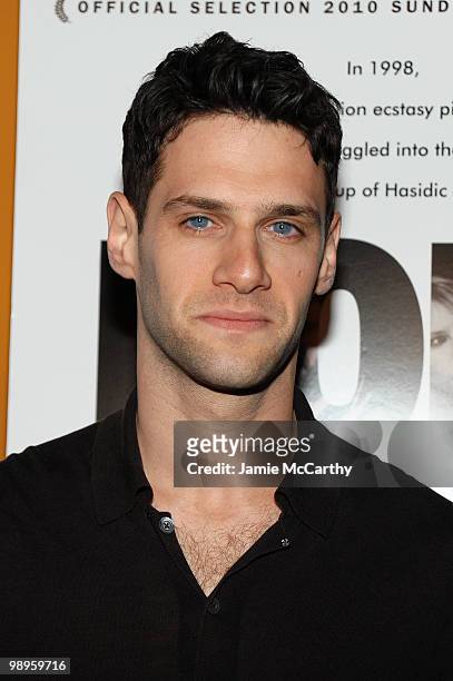 Actor Justin Bartha attends the "Holy Rollers" premiere at Landmark's Sunshine Cinema on May 10, 2010 in New York City.