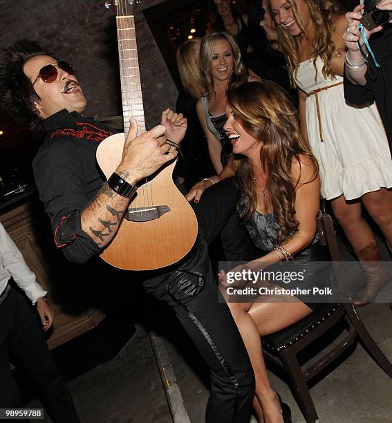 Ryan Cabrera serenades Audrina Patridge for her 25th birthday at Las Palmas Latin Supper Club on May 9, 2010 in Hollywood, California.