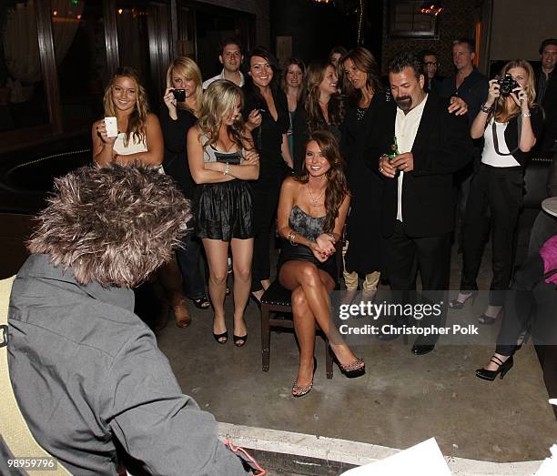 Ryan Cabrera serenades Audrina Patridge for her 25th birthday at Las Palmas Latin Supper Club on May 9, 2010 in Hollywood, California.