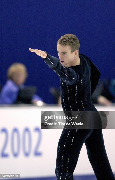 Winter Olympic Games : Salt Lake City, 2/14/02, Salt Lake City, Utah, United States --- Kevin Van Der Perren Of Belgium During The Free Skating...