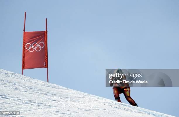 Winter Olympic Games : Salt Lake City, Afdaling, Descante, Downhill, Alpine Skiing, Ski Alpin, Skien, 2/10/02, Salt Lake City, Utah, United States...