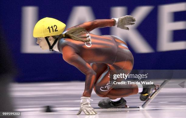 Winter Olympic Games : Salt Lake City, 2/16/02, Salt Lake City, Utah, United States --- Canada'S Alanna Kraus In The Ladies' 500-Meter Short Track...