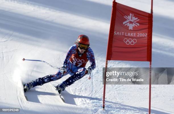 Winter Olympic Games : Salt Lake City, Afdaling, Descante, Downhill, Alpine Skiing, Ski Alpin, Skien, 2/10/02, Salt Lake City, Utah, United States...