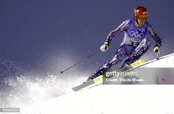 Winter Olympic Games : Salt Lake City, Afdaling, Descante, Downhill, Alpine Skiing, Ski Alpin, Skien, 2/16/02, Huntsville, Utah, United States ---...