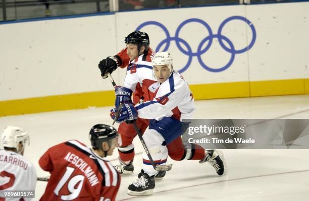 Winter Olympic Games : Salt Lake City, 2/09/02, Salt Lake City, Utah, United States --- French Jean-Francois Bonnard Tries To Make His Way Through...