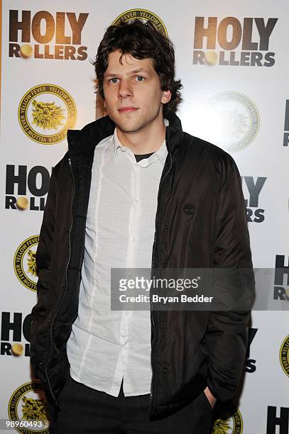 Actor Jesse Eisenberg attends the "Holy Rollers" premiere at Landmark's Sunshine Cinema on May 10, 2010 in New York City.