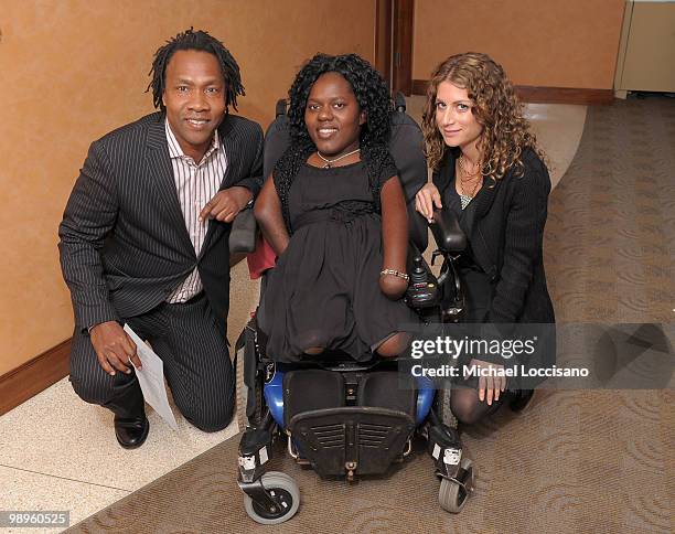 Director Roger Ross Williams, singer and film subject Prudence Mabhena, and VP of Documentary Programming for HBO Sara Bernstein attend the HBO...