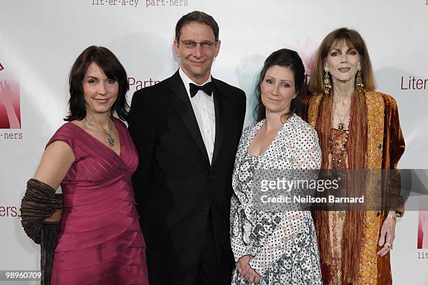 Authors Mary Karr, David Finkel, Sara Gruen and Norris Church Mailer attend Literacy Partners 26th annual Evening of Readings gala at the David H....